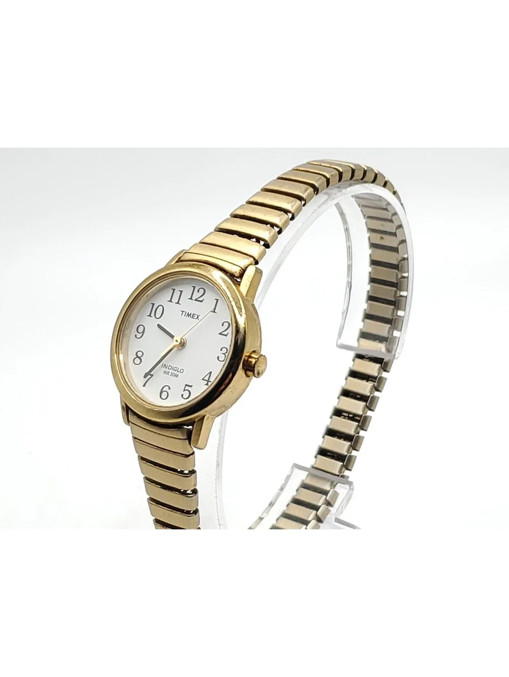 Timex Indiglo Womens Watch New Battery Please Read Gold Tone 24mm